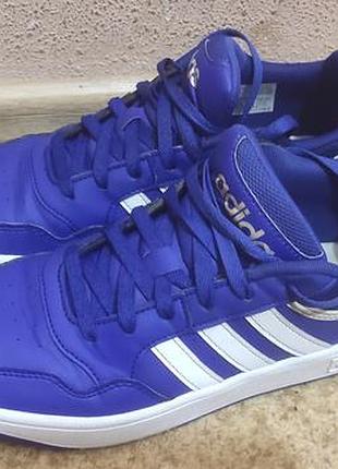 Подростковые кроссовки adidas hoops 3.0 k синего цвета