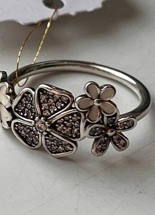 Серебряное кольцо пандора р. 16, 5 pandora floral mood