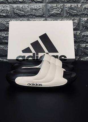 Чоловічі дуті шльопки 42 розмір останні пара шльопанці adidas пінки цільнолитті акція