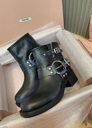 Шкіряні черевики міу люкс