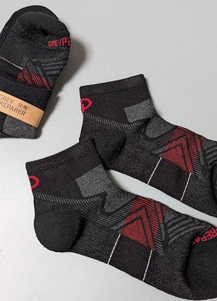 Чоловічі вовняні мериносові шкарпетки greypreparer red/grey  ( на розмір 42-44)