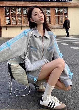 Костюм зіпка +міні спідниця coquette streetwear