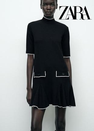 Сукня zara в стилі олд мані / чорна