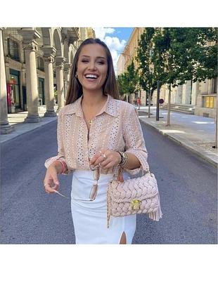 Сорочка блуза з прошви zara