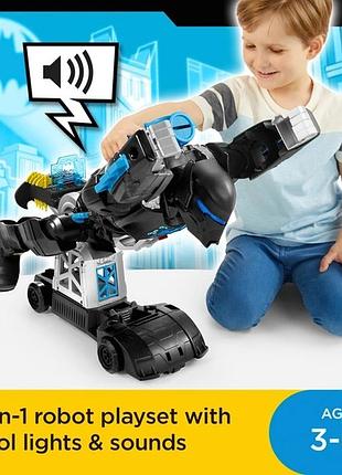 Інтерактивний робот batman batbot imaginext dc super friends зі світлом і звуком, оригінал 8