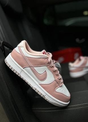 Женские кроссовки найк стильные повсяные nike dunk low pink velvet 36 38