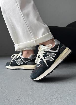 Женские летние кроссовки new balance 574 legacy black