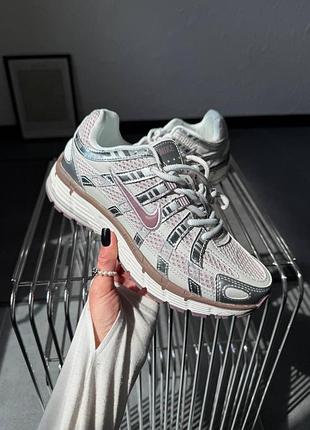 Жіночі кросівки найк стильні красиві nike p-6000 silver violet 37