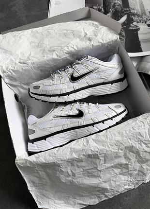 Женские кроссовки найк стильные красивые nike p-6000 phantom white black 39 40