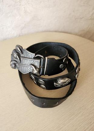 Ремень harley davidson, редка пряжка, коза, оригинальная вещь из сша