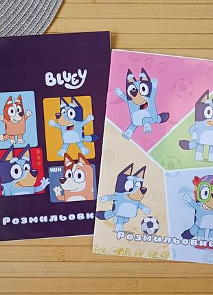 Раскраска блуи bluey а5 набор 2 шт (28907)