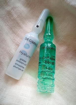 Dr.grandel hyaluron+collagen boost ampoule, космецевтика, элитная проф сыворотка гиалурон филлер+ коллаген , пептидная , под мезороллер, лифтинг