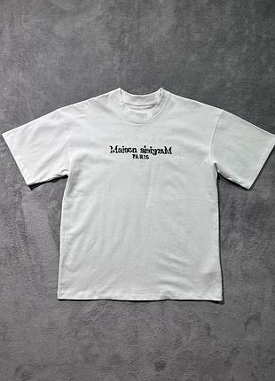 Футболка maison margiela x tommy cash t-shirt тишка оверсайз с м л