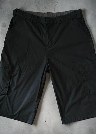 Мужские технологичные шорты карго mountain warehouse оригинал gorpcore / черные тактические трекинговые