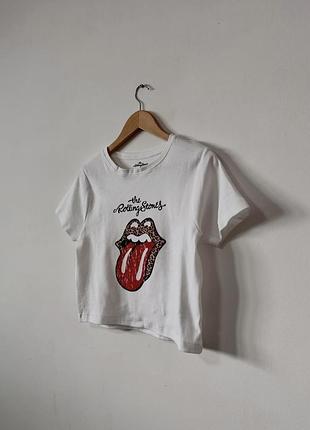 Котонова футболка the rolling stones🌿