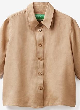 Льняна сорочка benetton 👌