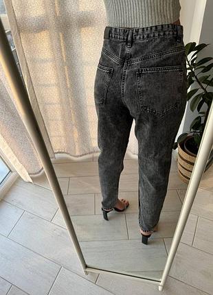 Джинси з вареним ефектом mom high waist, sinsay розмір m