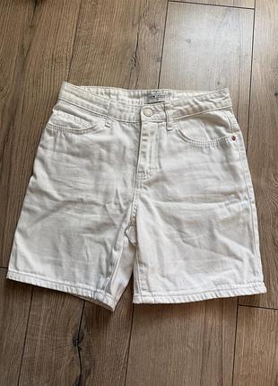 Білі джинсові шорти бермуди lc waikiki 24/xs-s