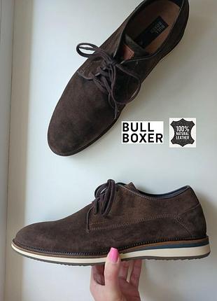 Замшевые спорт туфли оксфорды ботинки bull boxer
