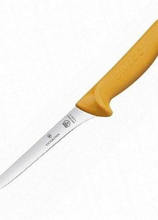 Нож для обработки мяса victorinox swibo boning (flex-narrow, 13 см, желтый, vx58409.13)
