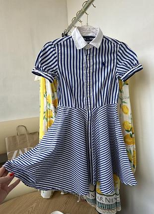 Детское оригинальное платье polo ralph lauren ❤️😍