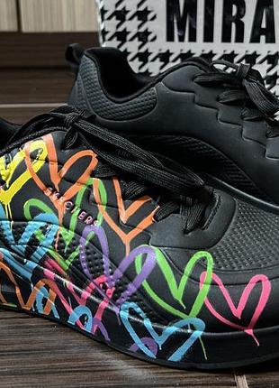 Skechers кроссовки новые с принтом граффити
