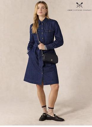 Актуальна джинсова сукня-сорочка up2fashion l-xl
