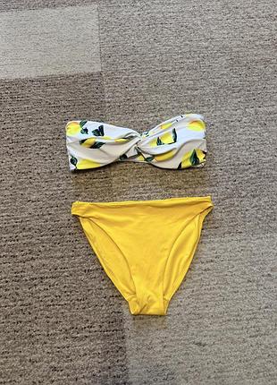 Купальник з лимонами h&m 38р