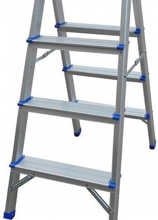 Стремянка алюминиевая werk lb404 двухсторонняя (90246)
