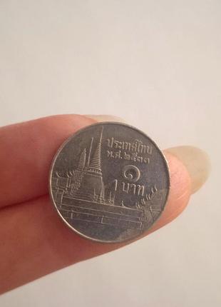 Монета таїланд 1 бат 1990 року