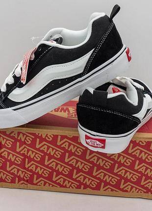 Vans knu skool ванс кну скул черно-белые натуральная замша топ качество! 39. размеры в наличии: 37, 39.