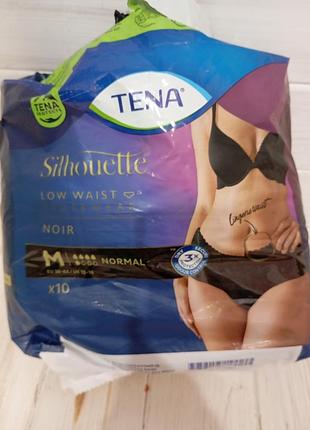 Поглинальні трусики tena silhouette noir із заниженою талією