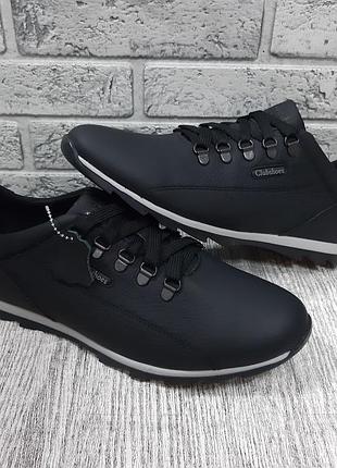 Мужские кожаные кроссовки clubshoes 43