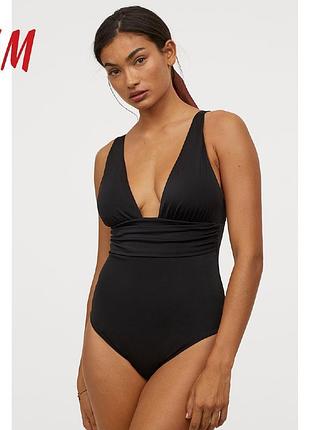 Купальник слитный цельный моделирующий h&m 36, черный