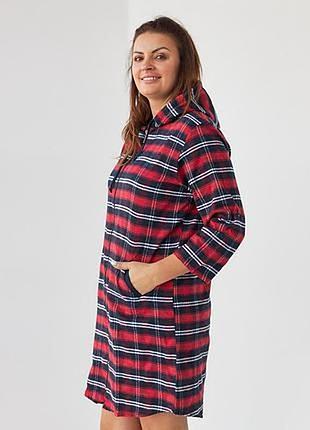 Халат жіночий на блискавці з капюшоном 2xl, nicoletta 88965
