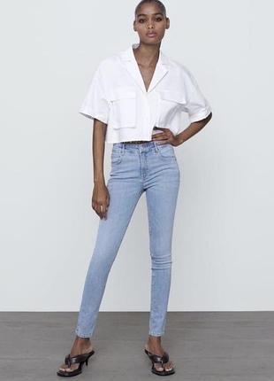 Джинси скіні skinny висока посадка zara