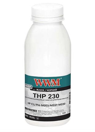 Тонер wwm для hp 230 lj pro m203/m227/m230 бутль 60г black (wwm-cf230-60)