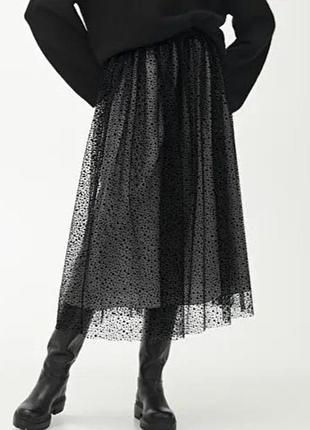Юбка из фатина arket р. 16/44/2xl