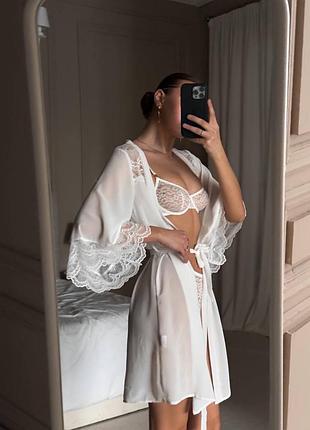 Нежный женский белый халатик🌸