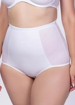 Корсетные утягивающие трусы с высокой линией талии белый, 5xl