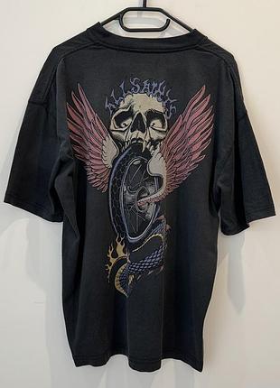Вінтажна варена оверсайз футболка allsaints road rash crew t-shirt