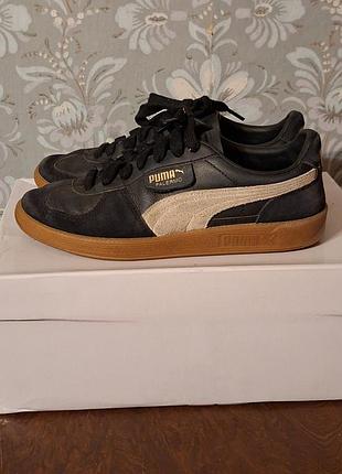 Puma palermo Салфетh black / feather gray / gum - оригинал, р. 39 (25 см)