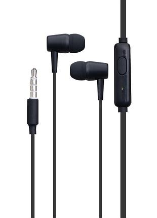 Дротові навушники 3.5mm celebrat g13 bass sterreo вакумні з мікрофоном 1.2m black