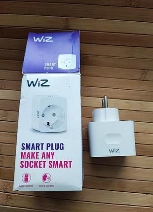 Умная розетка wiz smart plug type-f (wi-fi, bluetooth)
