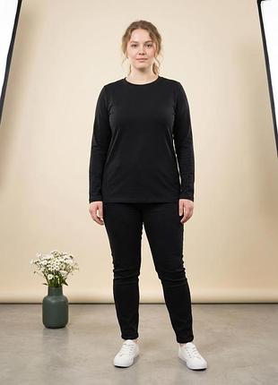 Чорний лонгслів asos design maternity з органічної бавовни, розмір m