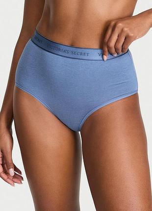 Женские трусики victoria's secret (329425442844) logo cotton modern brief s синие