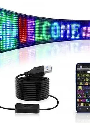Гибкий экран led matrix panel app wifi rgb 192mm 898mm top shop ua_
