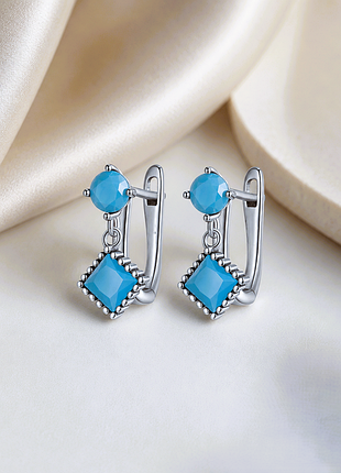 Серьги "simple turquoise"
