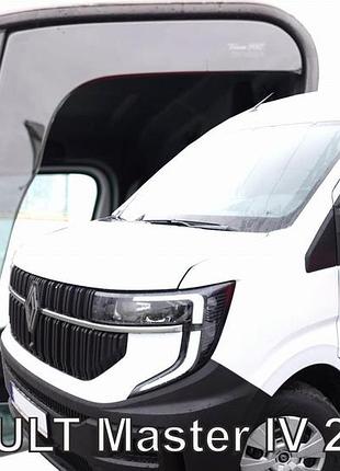 Дефлектори вікон (вітровики) renault master 2024 -> 2d (вставні, кт - 2шт)