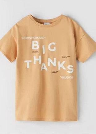 Хлопковая футболка zara